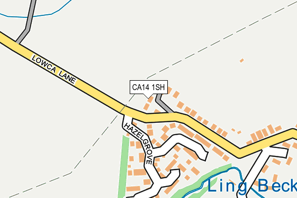 CA14 1SH map - OS OpenMap – Local (Ordnance Survey)