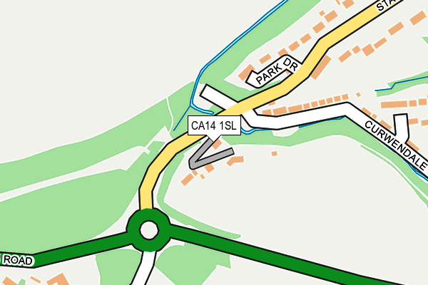 CA14 1SL map - OS OpenMap – Local (Ordnance Survey)