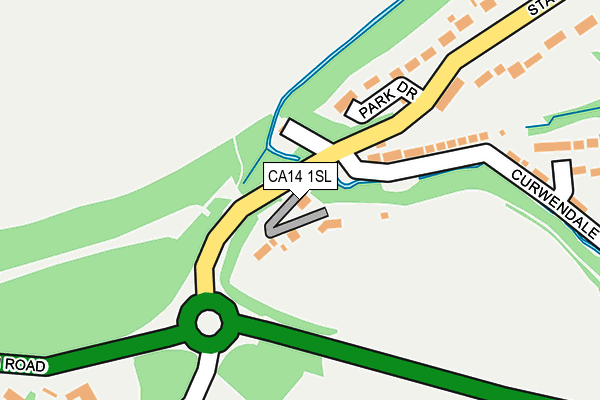 Map of HALLAMS WEST LTD at local scale