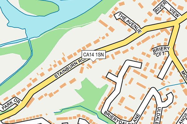CA14 1SN map - OS OpenMap – Local (Ordnance Survey)