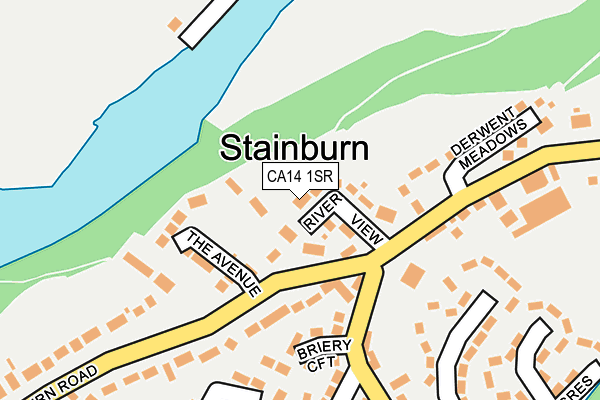 CA14 1SR map - OS OpenMap – Local (Ordnance Survey)