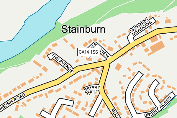 CA14 1SS map - OS OpenMap – Local (Ordnance Survey)