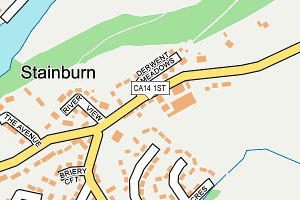 CA14 1ST map - OS OpenMap – Local (Ordnance Survey)