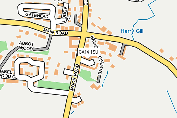 CA14 1SU map - OS OpenMap – Local (Ordnance Survey)