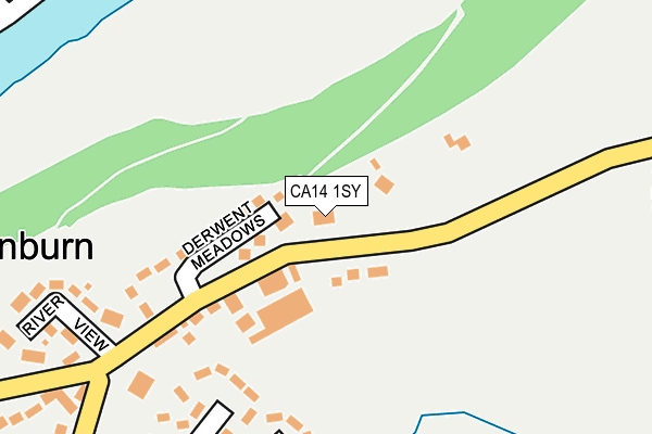 CA14 1SY map - OS OpenMap – Local (Ordnance Survey)