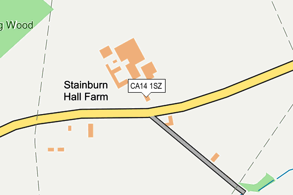 CA14 1SZ map - OS OpenMap – Local (Ordnance Survey)