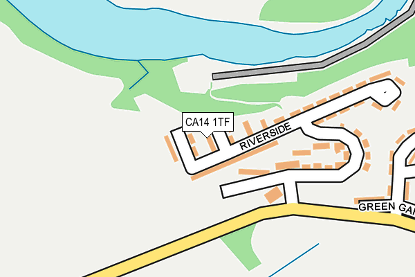 CA14 1TF map - OS OpenMap – Local (Ordnance Survey)