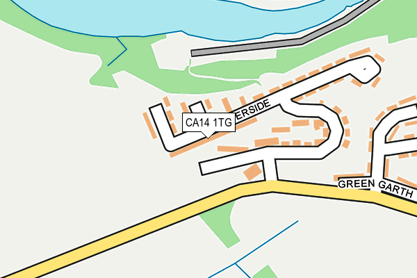 CA14 1TG map - OS OpenMap – Local (Ordnance Survey)