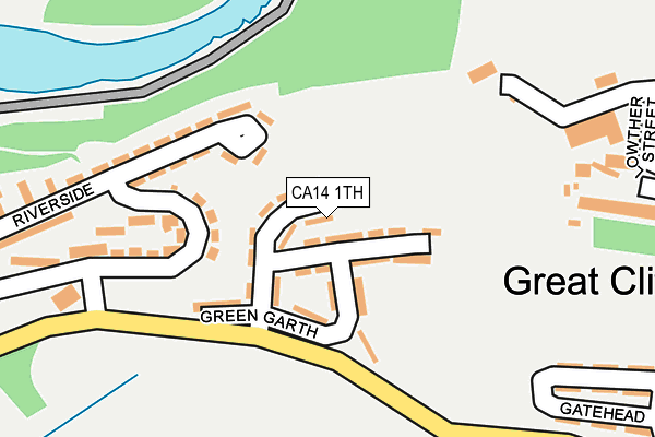 CA14 1TH map - OS OpenMap – Local (Ordnance Survey)