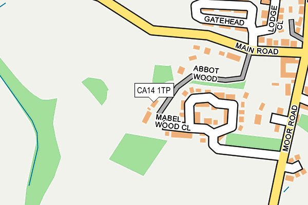 CA14 1TP map - OS OpenMap – Local (Ordnance Survey)