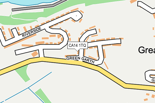 CA14 1TQ map - OS OpenMap – Local (Ordnance Survey)