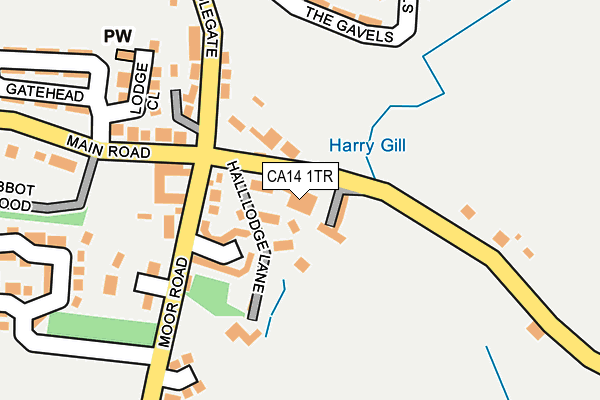 CA14 1TR map - OS OpenMap – Local (Ordnance Survey)