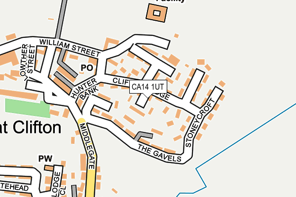 CA14 1UT map - OS OpenMap – Local (Ordnance Survey)