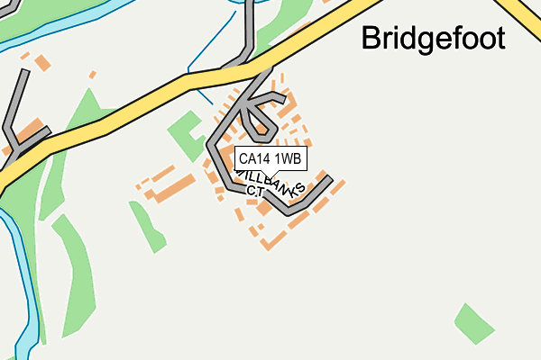 CA14 1WB map - OS OpenMap – Local (Ordnance Survey)
