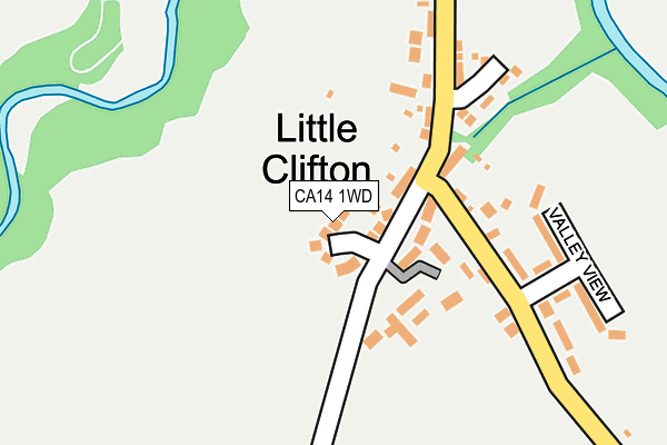 CA14 1WD map - OS OpenMap – Local (Ordnance Survey)