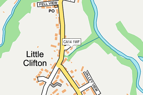 CA14 1WF map - OS OpenMap – Local (Ordnance Survey)