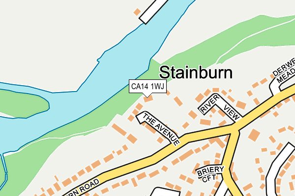 CA14 1WJ map - OS OpenMap – Local (Ordnance Survey)