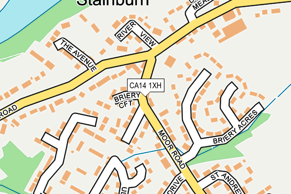 CA14 1XH map - OS OpenMap – Local (Ordnance Survey)