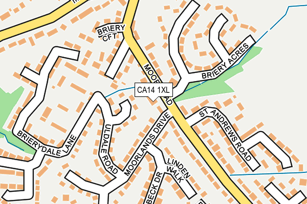 CA14 1XL map - OS OpenMap – Local (Ordnance Survey)