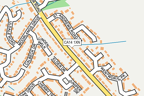 CA14 1XN map - OS OpenMap – Local (Ordnance Survey)