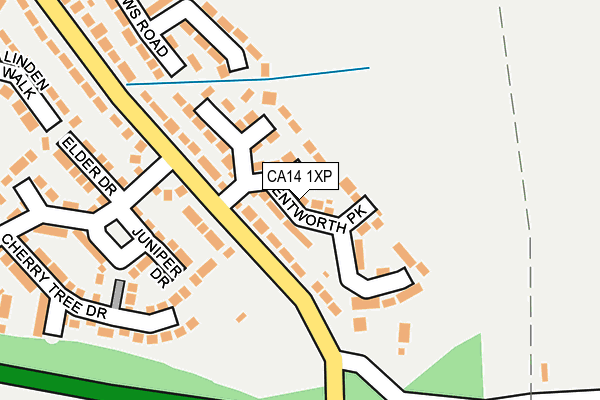 CA14 1XP map - OS OpenMap – Local (Ordnance Survey)