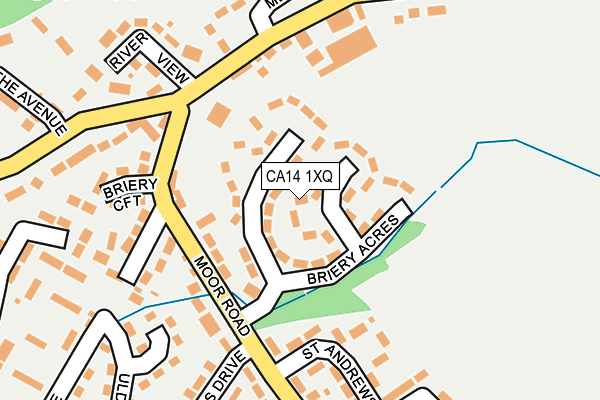 CA14 1XQ map - OS OpenMap – Local (Ordnance Survey)