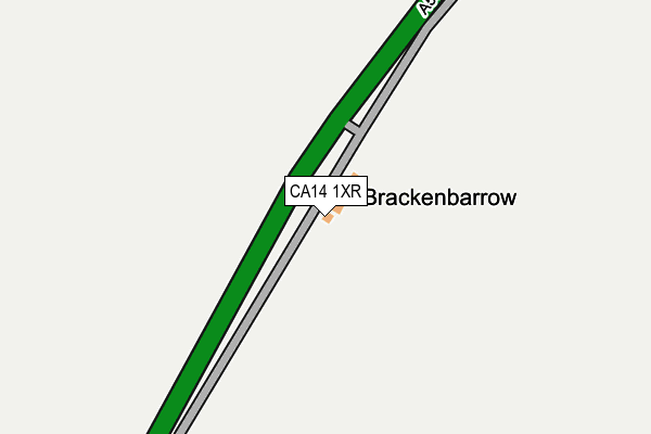 CA14 1XR map - OS OpenMap – Local (Ordnance Survey)