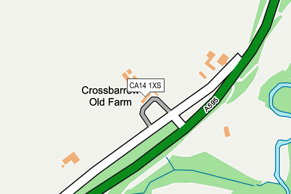 CA14 1XS map - OS OpenMap – Local (Ordnance Survey)