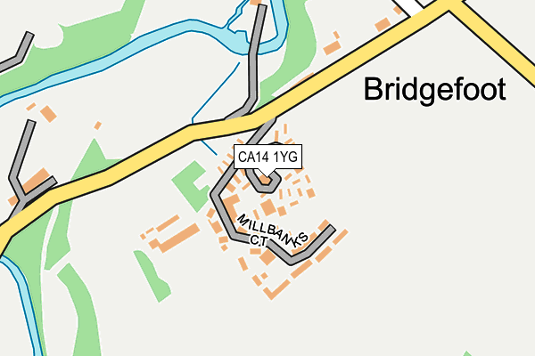 CA14 1YG map - OS OpenMap – Local (Ordnance Survey)