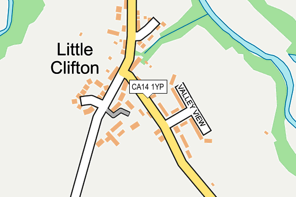 CA14 1YP map - OS OpenMap – Local (Ordnance Survey)