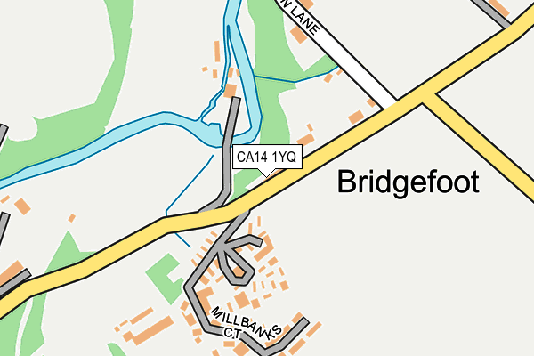 CA14 1YQ map - OS OpenMap – Local (Ordnance Survey)