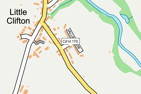 CA14 1YS map - OS OpenMap – Local (Ordnance Survey)