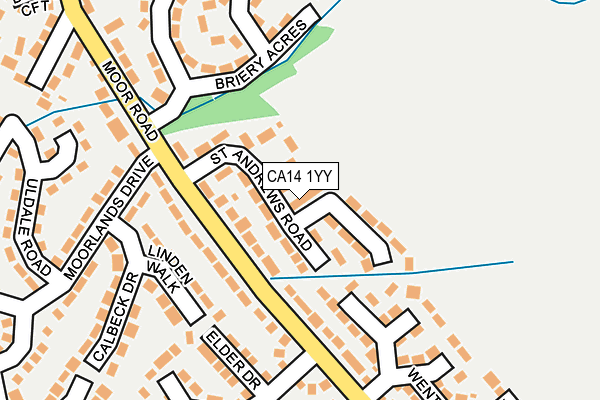 CA14 1YY map - OS OpenMap – Local (Ordnance Survey)