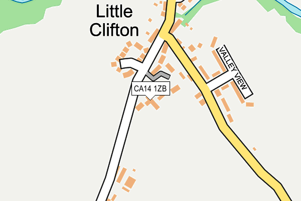 CA14 1ZB map - OS OpenMap – Local (Ordnance Survey)