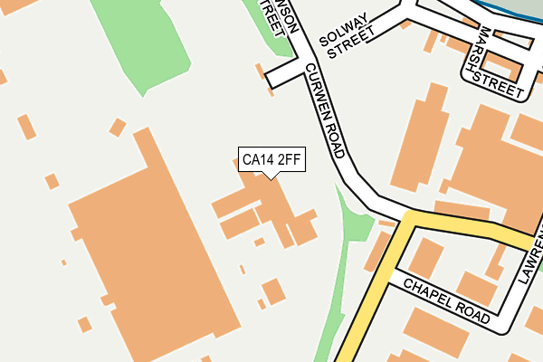 CA14 2FF map - OS OpenMap – Local (Ordnance Survey)