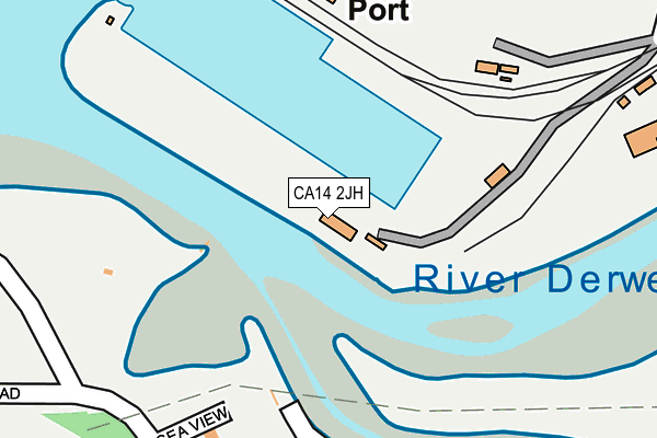 CA14 2JH map - OS OpenMap – Local (Ordnance Survey)