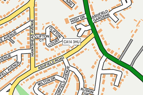 CA14 3HU map - OS OpenMap – Local (Ordnance Survey)