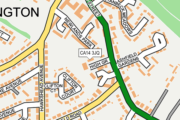 CA14 3JQ map - OS OpenMap – Local (Ordnance Survey)