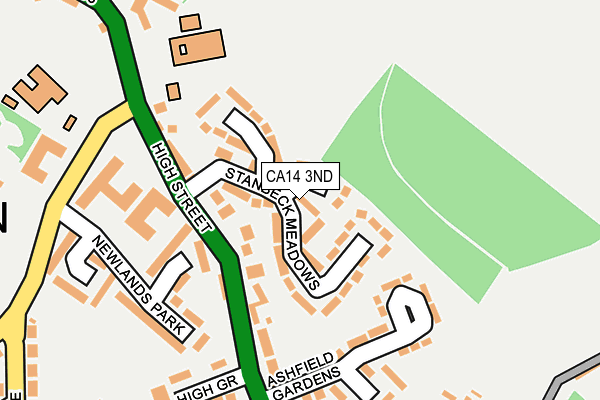 CA14 3ND map - OS OpenMap – Local (Ordnance Survey)