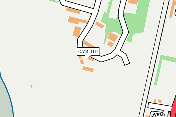 CA14 3TD map - OS OpenMap – Local (Ordnance Survey)