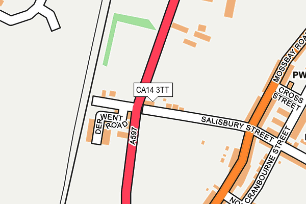 CA14 3TT map - OS OpenMap – Local (Ordnance Survey)