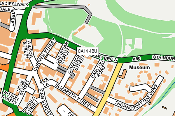 CA14 4BU map - OS OpenMap – Local (Ordnance Survey)