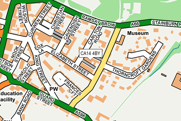 CA14 4BY map - OS OpenMap – Local (Ordnance Survey)