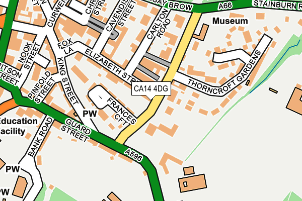 CA14 4DG map - OS OpenMap – Local (Ordnance Survey)