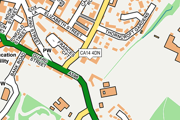 CA14 4DN map - OS OpenMap – Local (Ordnance Survey)