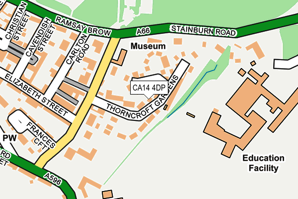 CA14 4DP map - OS OpenMap – Local (Ordnance Survey)