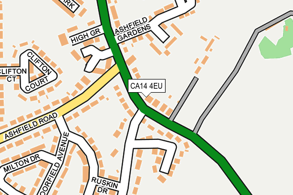 CA14 4EU map - OS OpenMap – Local (Ordnance Survey)