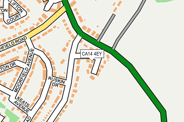 CA14 4EY map - OS OpenMap – Local (Ordnance Survey)