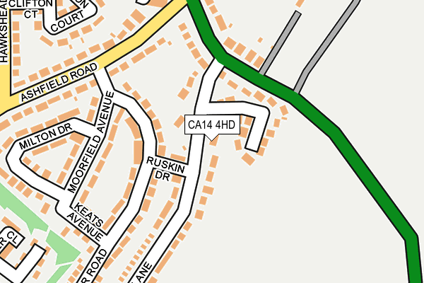 CA14 4HD map - OS OpenMap – Local (Ordnance Survey)