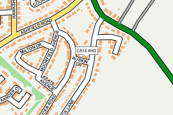 CA14 4HG map - OS OpenMap – Local (Ordnance Survey)